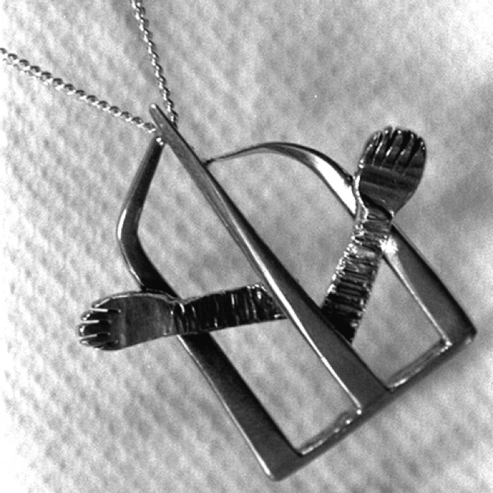 76-01 : 'Achter tralies'

zilveren hanger 1976